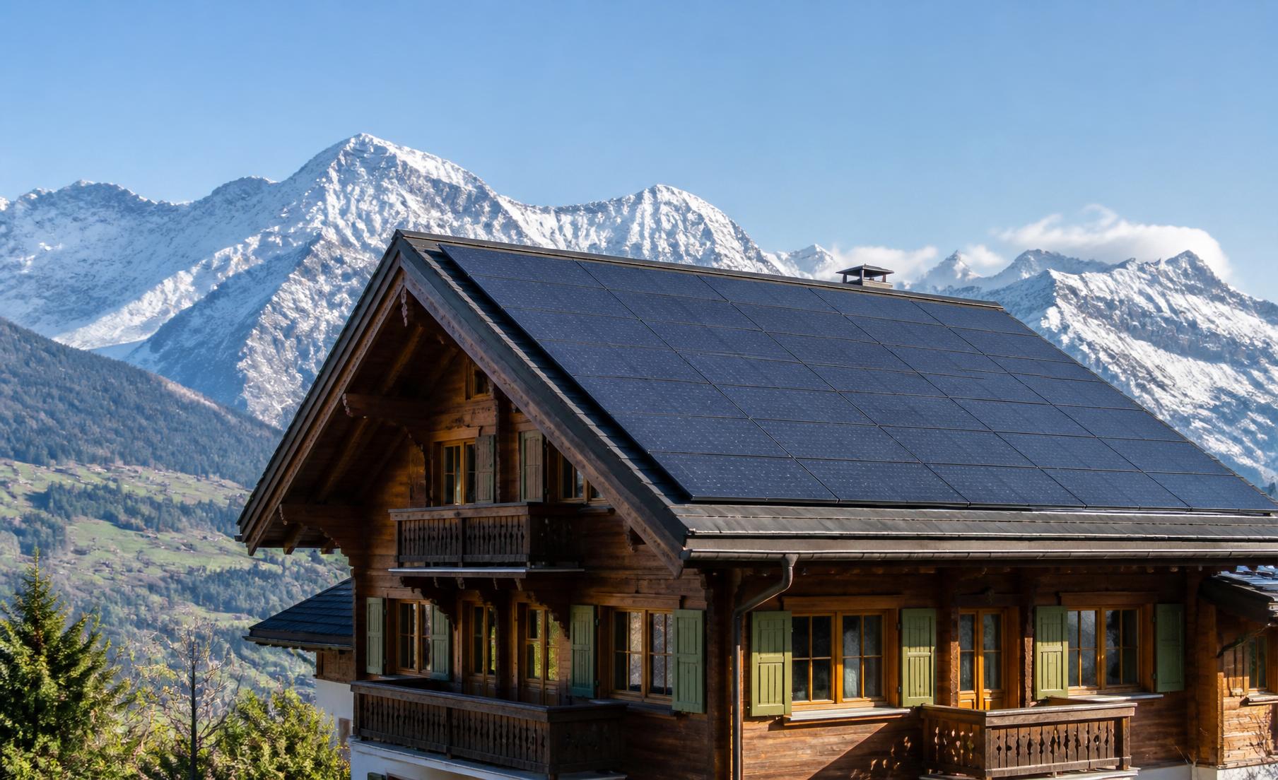 Grossflächige Photovoltaikanlage